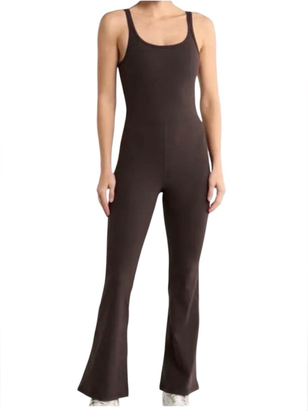 Yogalicious Brown Luxe Scarlett Jumpsuit Size Large